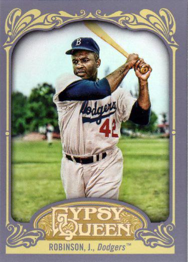 2012 Topps Gypsy Queen Jackie Robinson  # 18 Brooklyn Dodgers