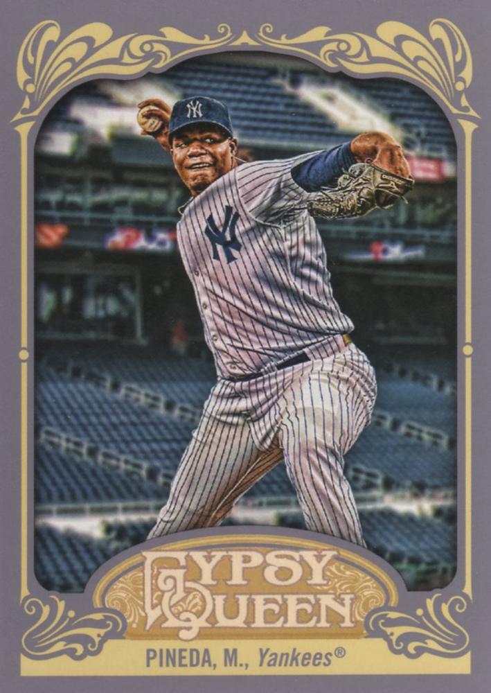 2012 Topps Gypsy Queen Michael Pineda  # 32 New York Yankees