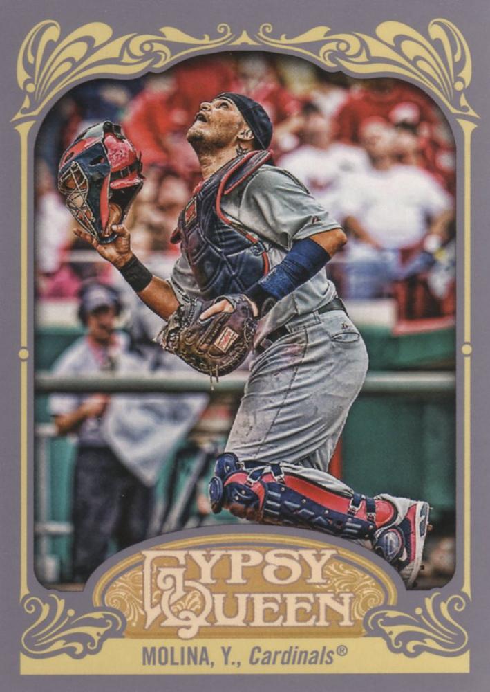 2012 Topps Gypsy Queen Yadier Molina  # 41 St. Louis Cardinals