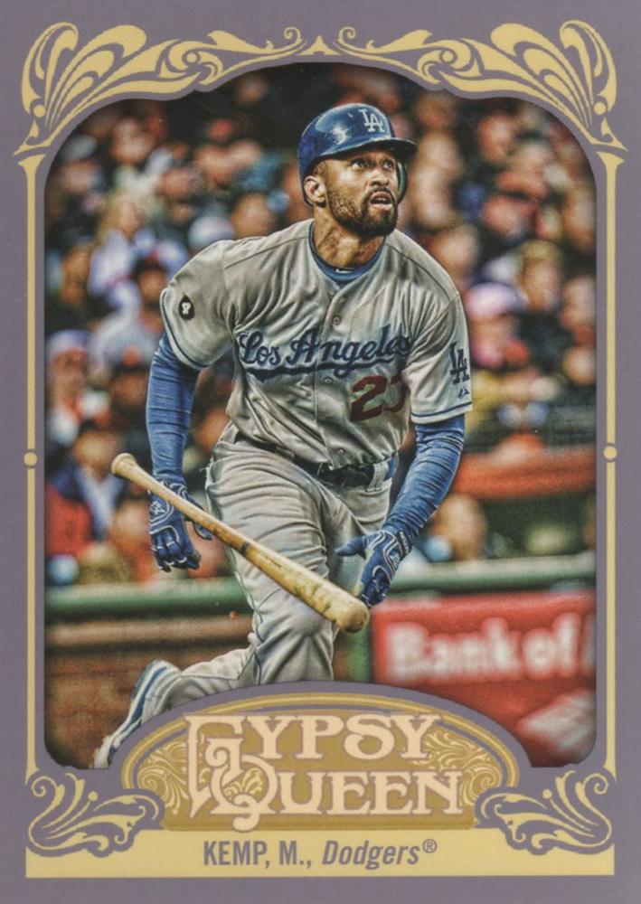 2012 Topps Gypsy Queen Matt Kemp  # 44a Los Angeles Dodgers