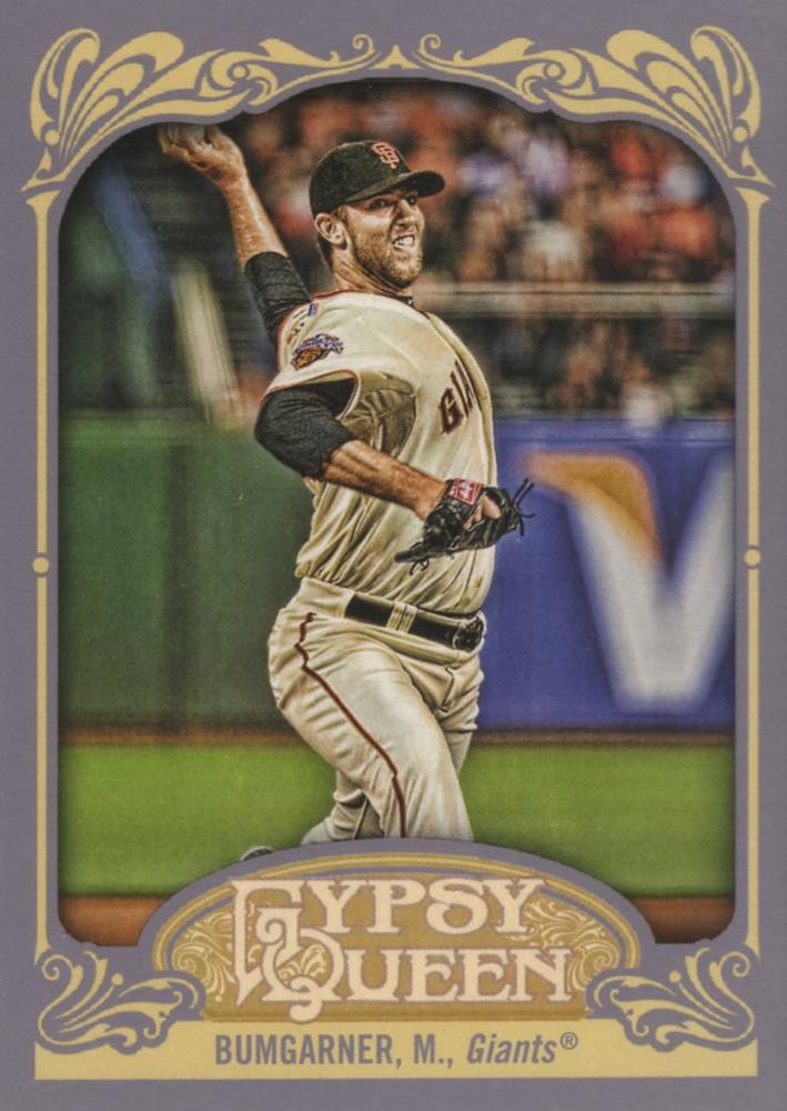 2012 Topps Gypsy Queen Madison Bumgarner  # 45 San Francisco Giants