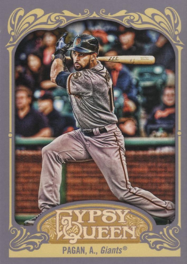 2012 Topps Gypsy Queen Angel Pagan  # 53 San Francisco Giants