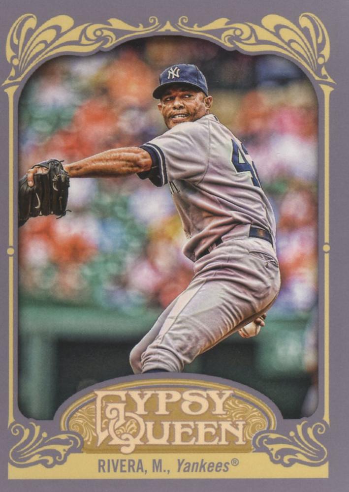 2012 Topps Gypsy Queen Mariano Rivera  # 54a New York Yankees