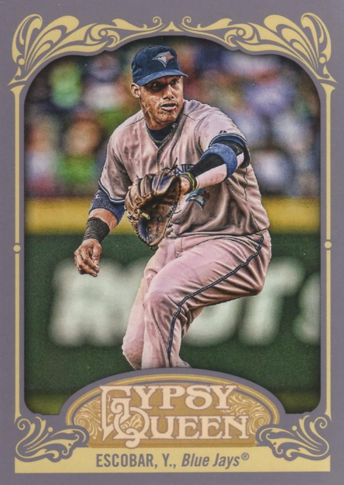 2012 Topps Gypsy Queen Yunel Escobar  # 61 Toronto Blue Jays