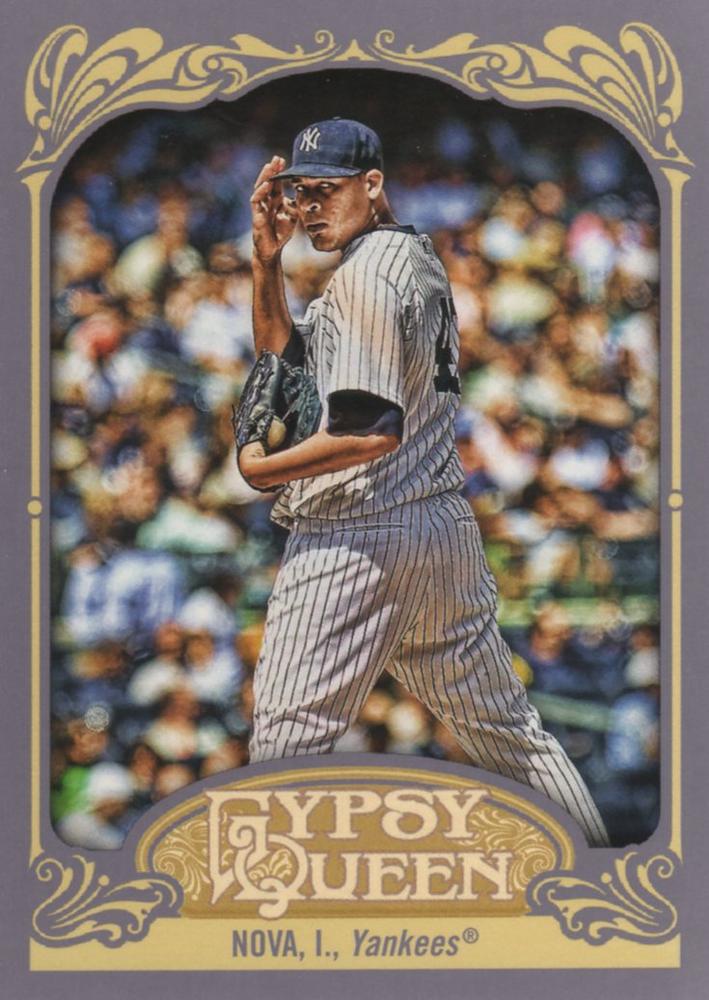 2012 Topps Gypsy Queen Ivan Nova  # 75 New York Yankees