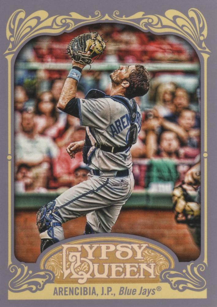 2012 Topps Gypsy Queen J.P. Arencibia  # 77 Toronto Blue Jays