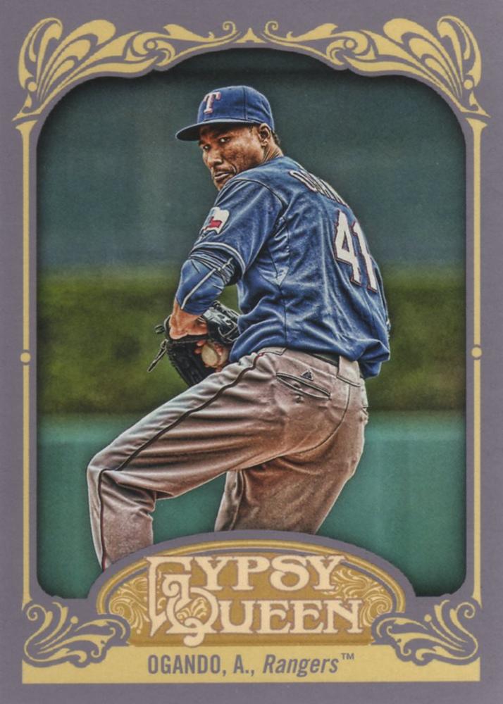 2012 Topps Gypsy Queen Alexi Ogando  # 96 Texas Rangers