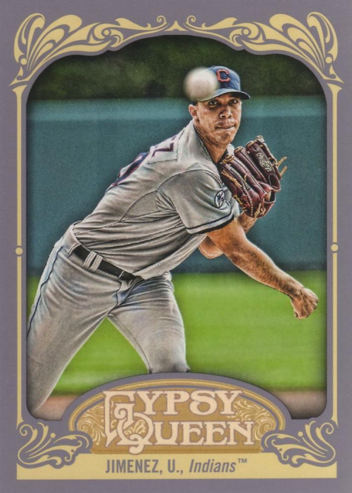 2012 Topps Gypsy Queen Ubaldo Jimenez  # 97 Cleveland Indians