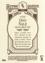 Load image into Gallery viewer, 2012 Topps Gypsy Queen Chris Sale  # 107 Chicago White Sox
