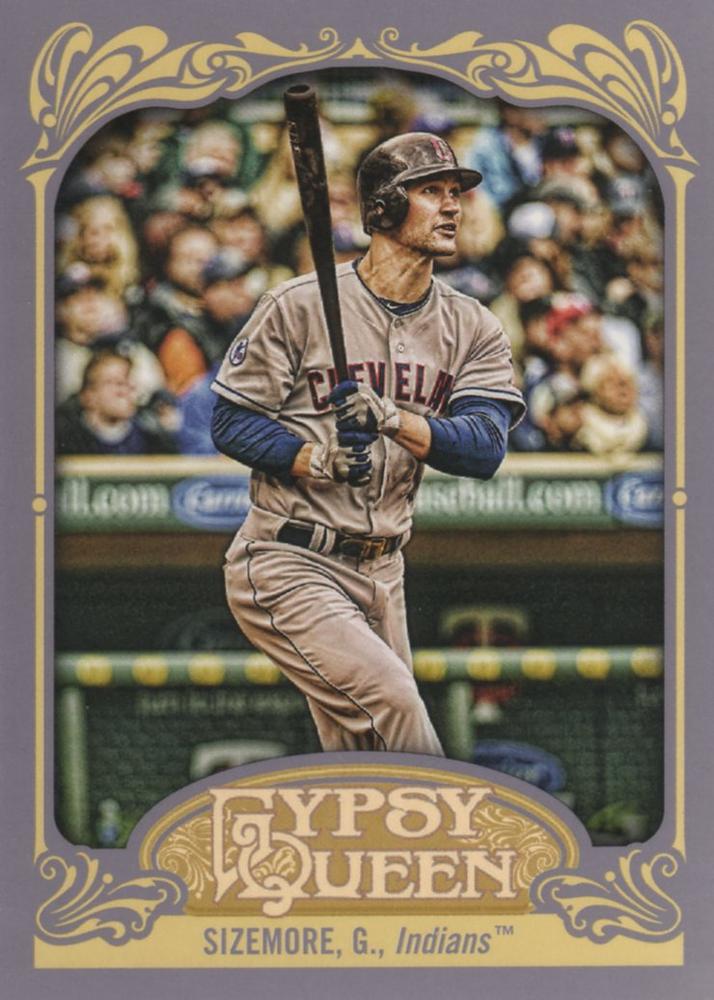 2012 Topps Gypsy Queen Grady Sizemore  # 128 Cleveland Indians