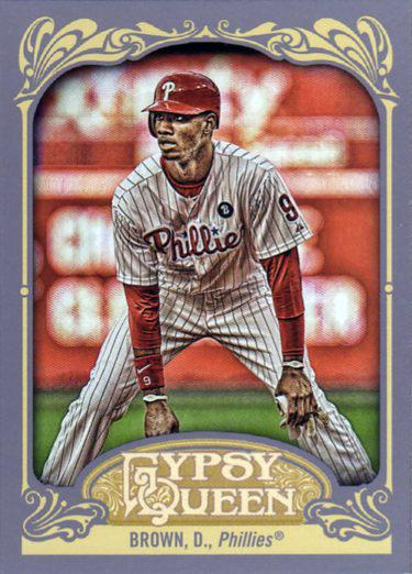 2012 Topps Gypsy Queen Domonic Brown  # 131 Philadelphia Phillies