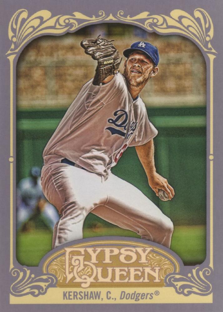 2012 Topps Gypsy Queen Clayton Kershaw  # 135a Los Angeles Dodgers