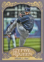 Load image into Gallery viewer, 2012 Topps Gypsy Queen James Shields  # 139 Tampa Bay Rays
