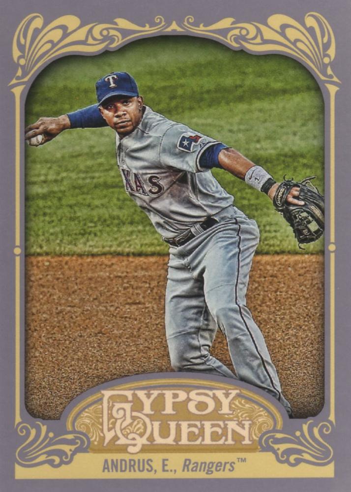 2012 Topps Gypsy Queen Elvis Andrus  # 146 Texas Rangers