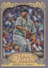 تحميل الصورة إلى عارض المعرض، 2012 Topps Gypsy Queen CC Sabathia # 150a New York Yankees
