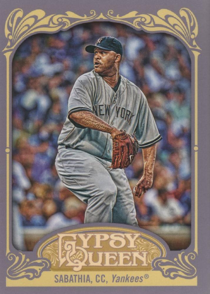 2012 Topps Gypsy Queen CC Sabathia  # 150a New York Yankees