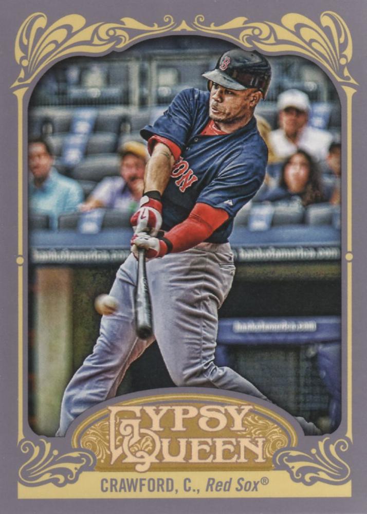 2012 Topps Gypsy Queen Carl Crawford  # 151 Boston Red Sox