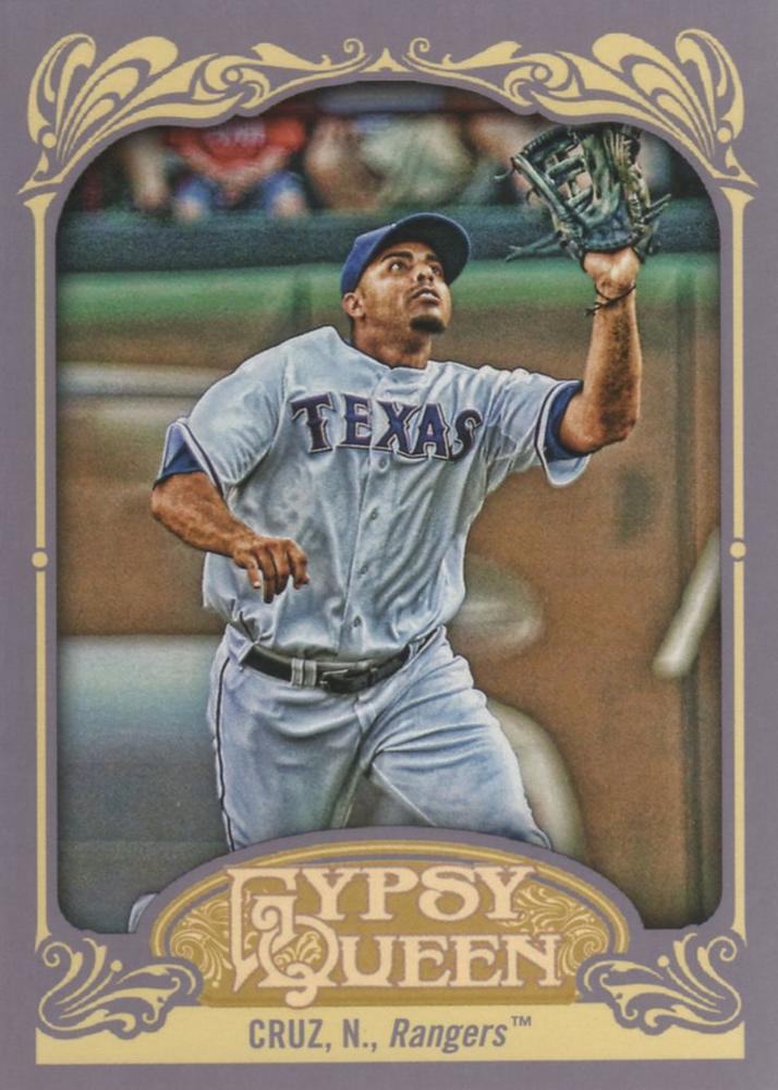 2012 Topps Gypsy Queen Nelson Cruz  # 157a Texas Rangers