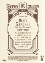 将图片加载到图库查看器，2012 Topps Gypsy Queen Brett Gardner  # 167 New York Yankees
