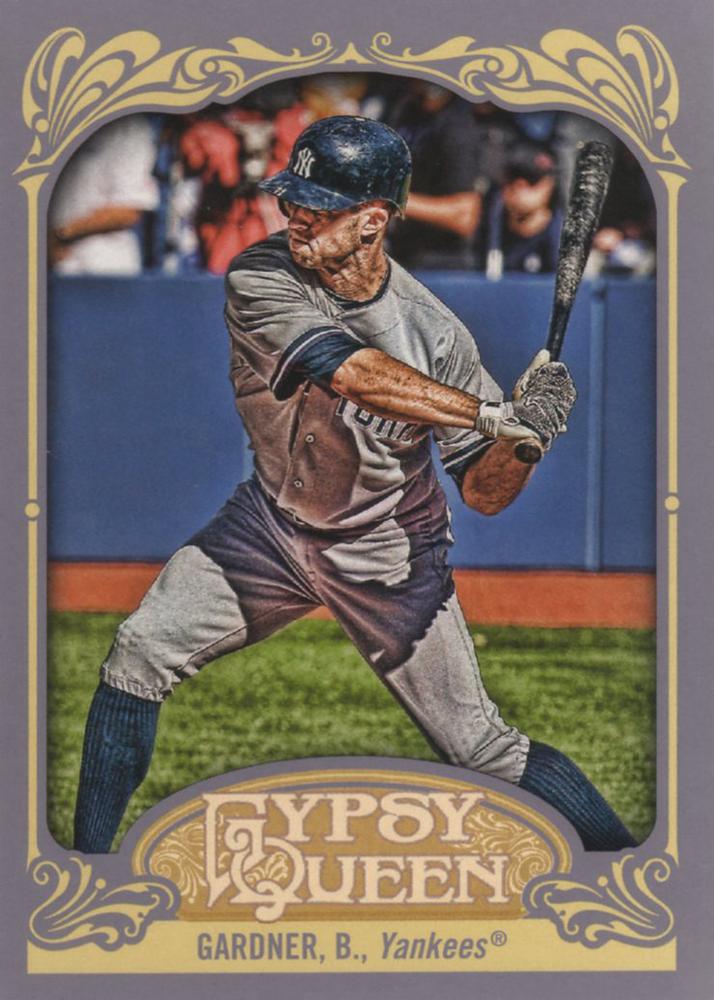 2012 Topps Gypsy Queen Brett Gardner  # 167 New York Yankees