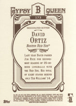 将图片加载到图库查看器，2012 Topps Gypsy Queen David Ortiz  # 173 Boston Red Sox
