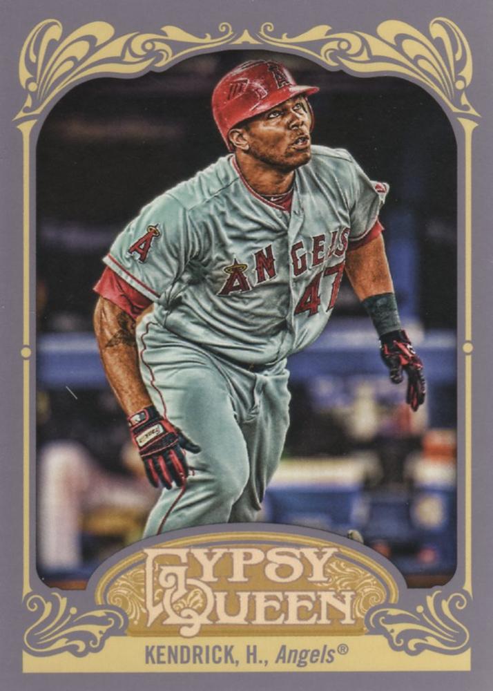 2012 Topps Gypsy Queen Howie Kendrick  # 176 Los Angeles Angels