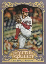 Load image into Gallery viewer, 2012 Topps Gypsy Queen Stephen Strasburg  # 184a Washington Nationals

