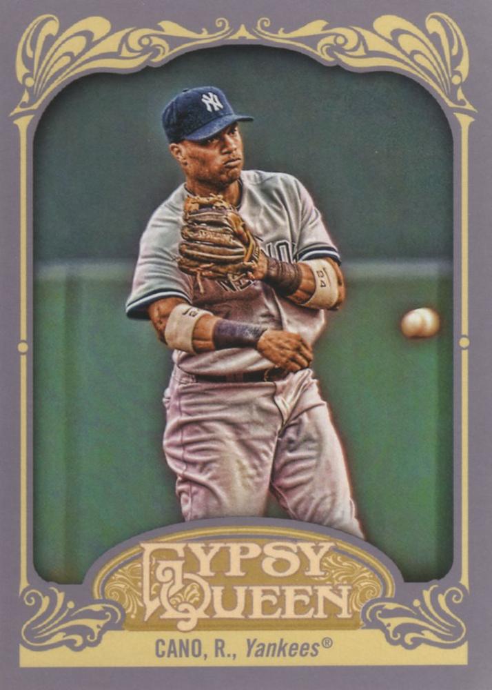 2012 Topps Gypsy Queen Robinson Cano  # 190a New York Yankees