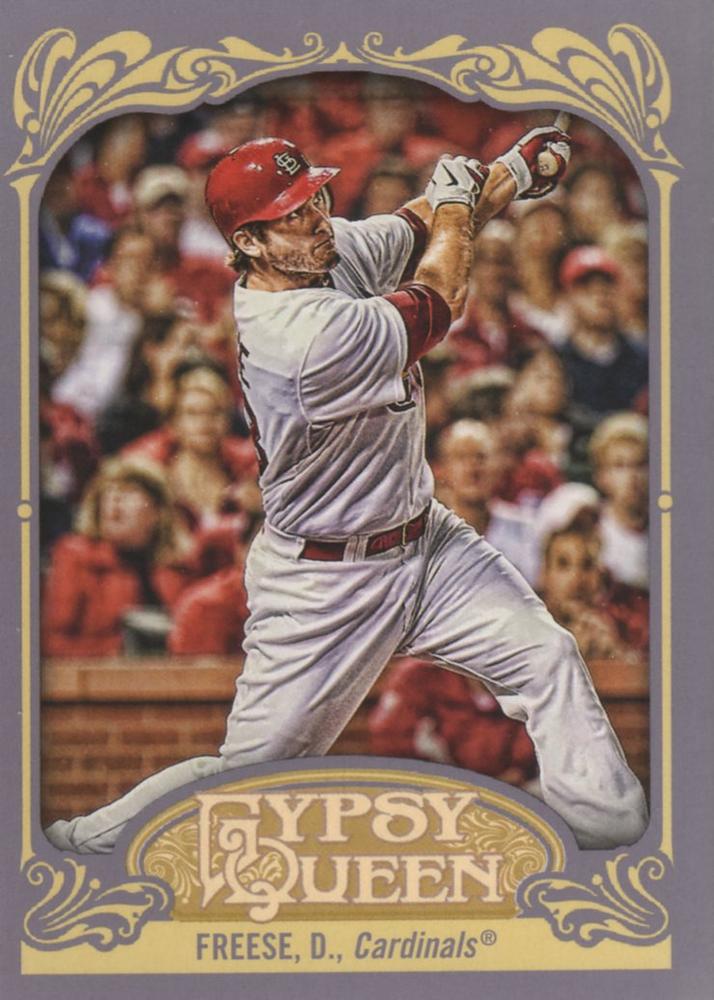 2012 Topps Gypsy Queen David Freese  # 197a St. Louis Cardinals