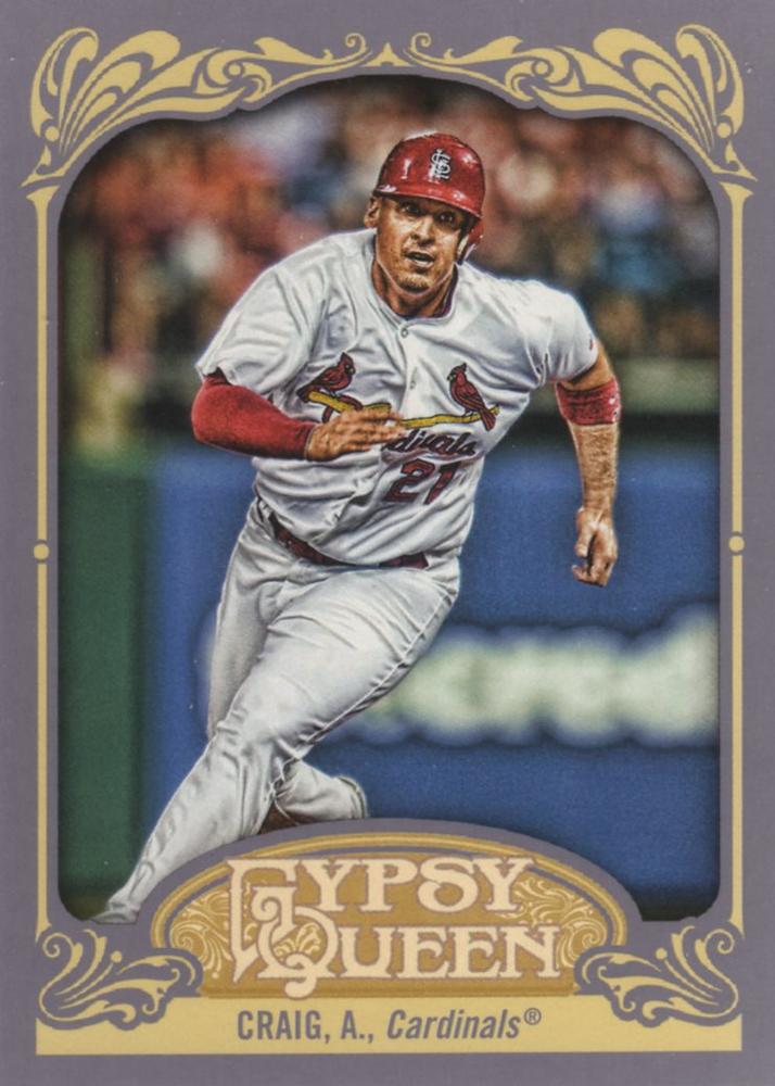 2012 Topps Gypsy Queen Allen Craig  # 201 St. Louis Cardinals