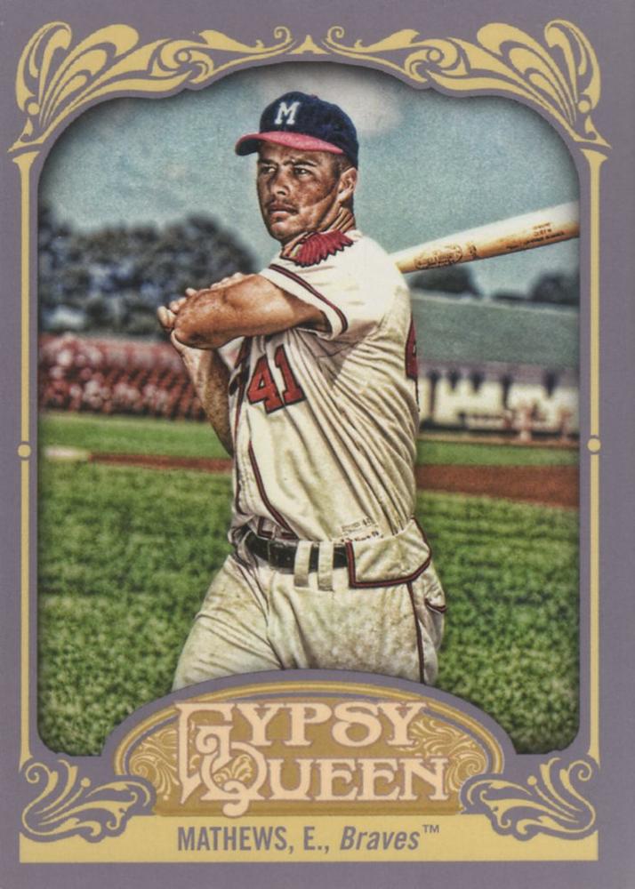 2012 Topps Gypsy Queen Eddie Mathews # 228 Milwaukee Braves