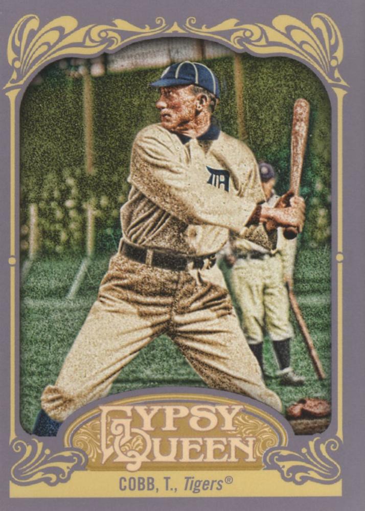 2012 Topps Gypsy Queen Ty Cobb  # 229a Detroit Tigers
