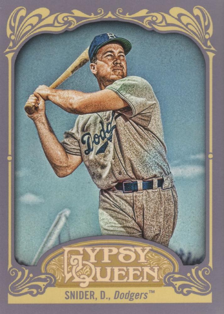 2012 Topps Gypsy Queen Duke Snider  # 233 Brooklyn Dodgers
