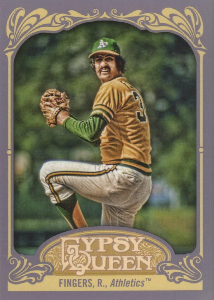 2012 Topps Gypsy Queen Rollie Fingers  # 238 Oakland Athletics