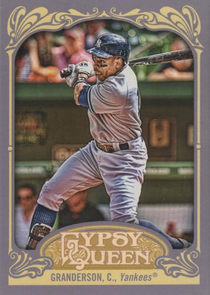 2012 Topps Gypsy Queen Curtis Granderson  # 260a New York Yankees