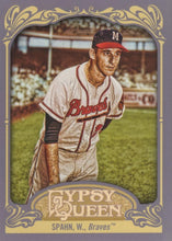 将图片加载到图库查看器，2012 Topps Gypsy Queen Warren Spahn  # 265 Milwaukee Braves
