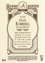 Load image into Gallery viewer, 2012 Topps Gypsy Queen Craig Kimbrel  # 272 Atlanta Braves
