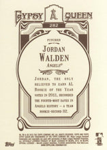 تحميل الصورة إلى عارض المعرض، 2012 Topps Gypsy Queen Jordan Walden # 282 Los Angeles Angels
