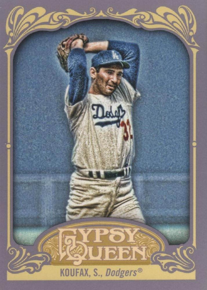 2012 Topps Gypsy Queen Sandy Koufax  # 290 Los Angeles Dodgers