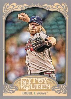 2012 Topps Gypsy Queen Tommy Hanson  # 42 Atlanta Braves