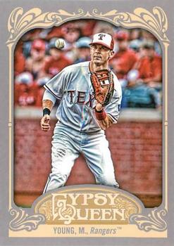 2012 Topps Gypsy Queen Michael Young  # 57 Texas Rangers