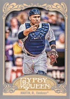 2012 Topps Gypsy Queen Russell Martin  # 5 New York Yankees
