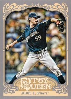 2012 Topps Gypsy Queen John Axford  # 63 Milwaukee Brewers