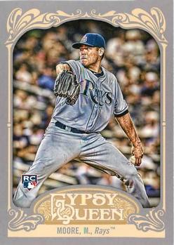 2012 Topps Gypsy Queen Matt Moore RC  # 6a Tampa Bay Rays