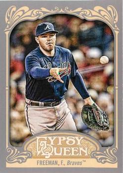 2012 Topps Gypsy Queen Freddie Freeman  # 84a Atlanta Braves