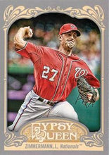 Load image into Gallery viewer, 2012 Topps Gypsy Queen Jordan Zimmermann  # 8 Washington Nationals
