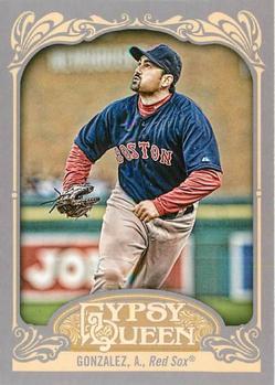 2012 Topps Gypsy Queen Adrian Gonzalez  # 92 Boston Red Sox