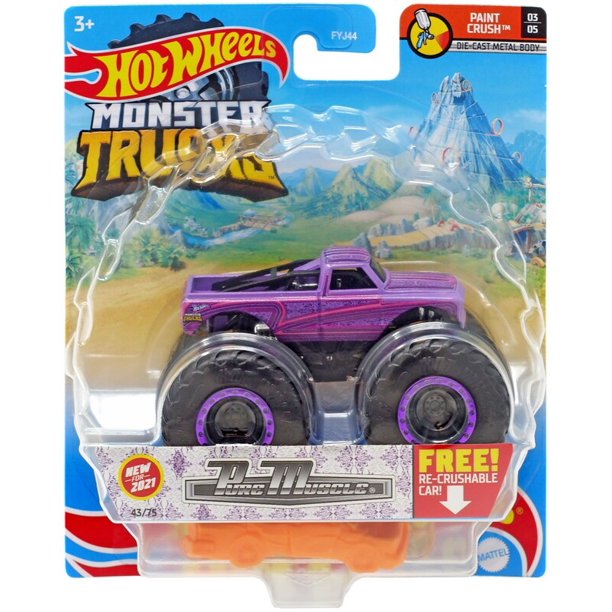Hot Wheels Monster Truck Paint Crush Pure Muscle