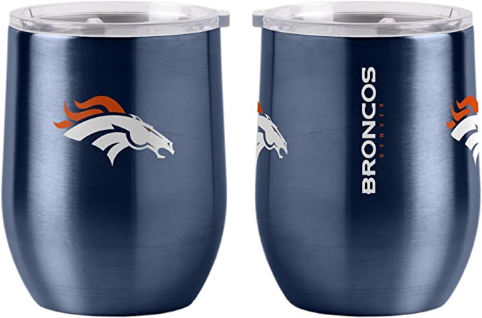 Denver Broncos 16oz Stainless Curved Beverage Tumbler