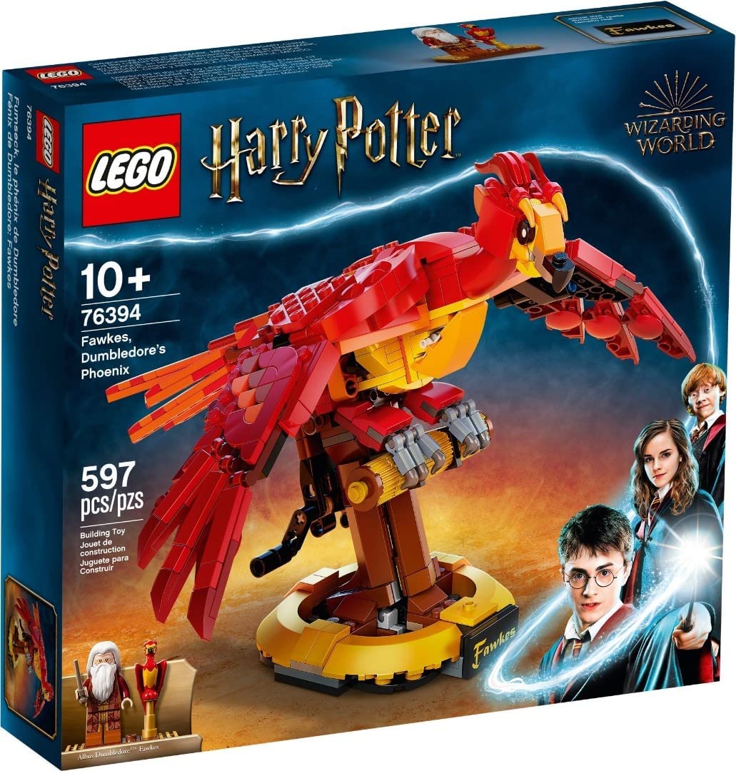 LEGO Harry Potter Fawkes, Dumbledore’s Phoenix 76394 Building Toy Set (Retired Set)